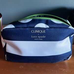 3/$15 CLINIQUE x Kate Spade Makeup Cosmetic Bag,  Pouch. Good used condition.